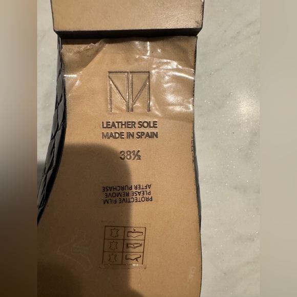 Tamara Mellon Black Croc Flats Loafers - Picture 6 of 8